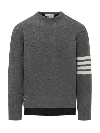 Thom Browne Crewneck Pullover In Grey