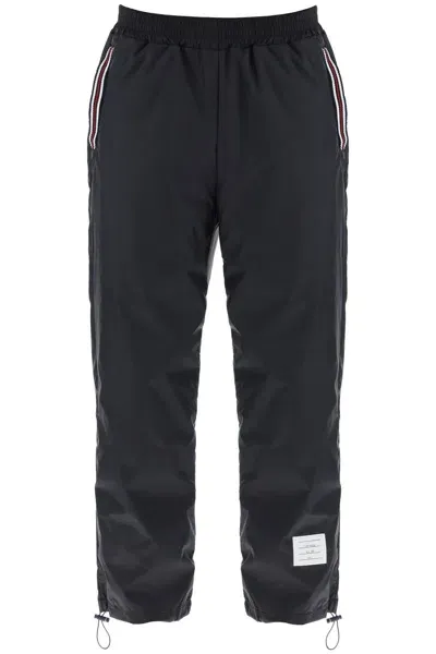 Thom Browne Cricket Stripe Ripstop Pants In Blue