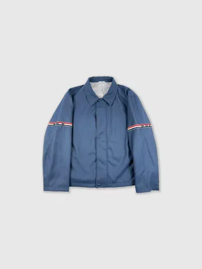 Thom Browne Denim Jacket In Deep Blue