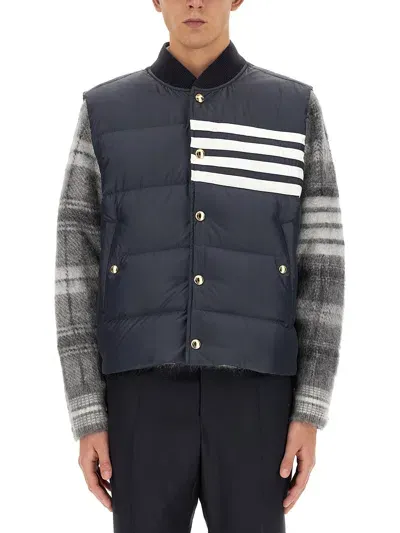 Thom Browne Down Jacket In Blue