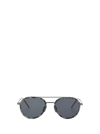 Thom Browne Eyewear Aviator Sunglasses In Grey