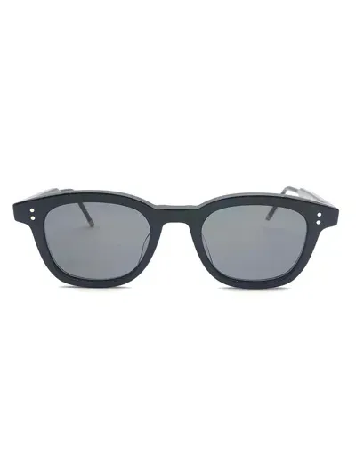 Thom Browne Eyewear Rectangle Frame Sunglasses In Black