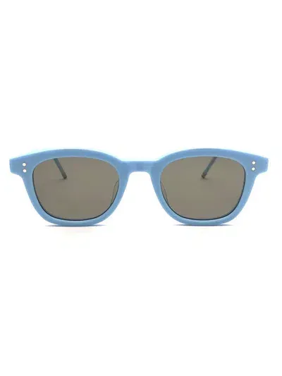 Thom Browne Eyewear Rectangle Frame Sunglasses In Blue