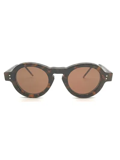 Thom Browne Eyewear Round Frame Sunglasses In Multi