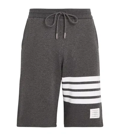 Thom Browne Four-stripe Shorts In Grey