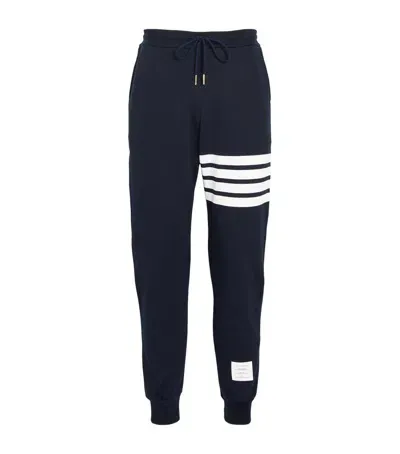 Thom Browne Four-stripe Sweatpants In Navy