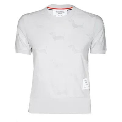 Thom Browne Hector Detailed Crewneck T In White