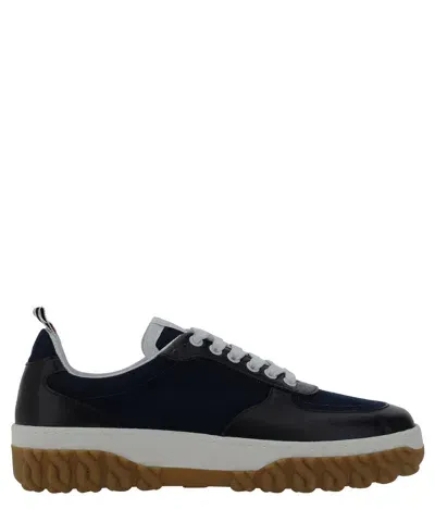 Thom Browne Letterman Sneakers In Black