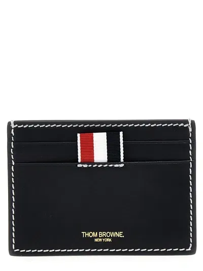 Thom Browne Logo Cardholder In Blue