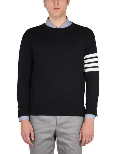 Thom Browne Maglia 4bar Stripe In Blue