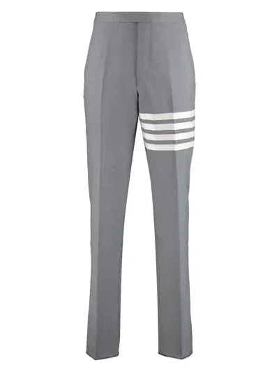 Thom Browne Men's Backstrap Pants In Grey