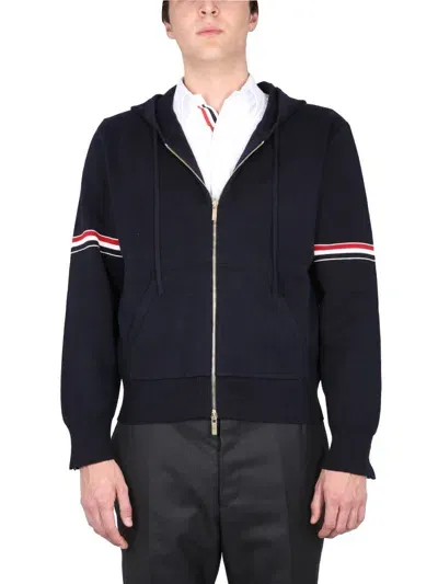 Thom Browne 'rwb' Hoodie In Blue