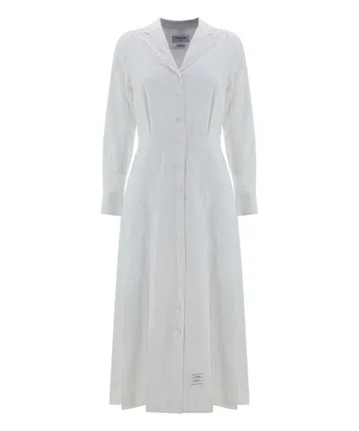 Thom Browne Midi Dress In White