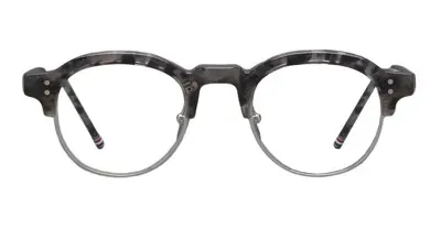 Thom Browne Oval - Grey Tortoise / Silver Rx Glasses