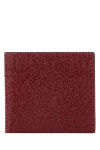 Thom Browne Pebble Textured Bifold Wallet In Purple