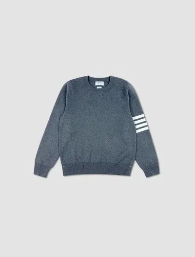 Thom Browne Pullover Milano Stitch In Grigio