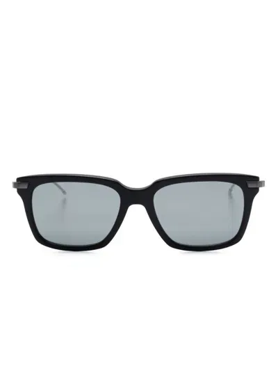 Thom Browne Rectangle-frame Sunglasses In Black