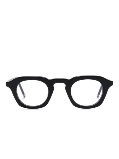 Thom Browne Round-frame Glasses In Transparent