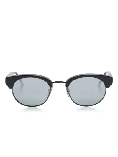 Thom Browne Round-frame Sunglasses In Blue