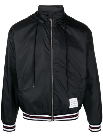 Thom Browne Blue Rwb Bomber Jacket