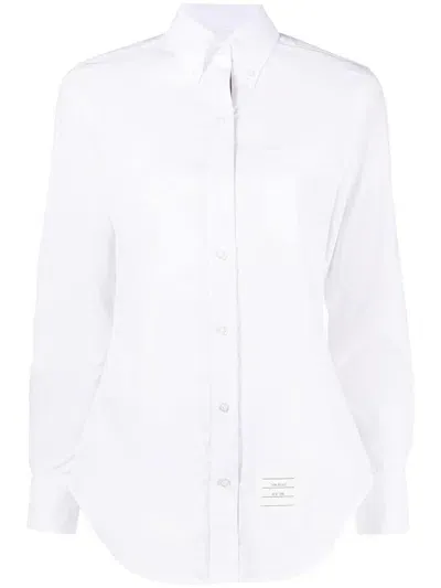 Thom Browne Rwb Cotton Shirt In White