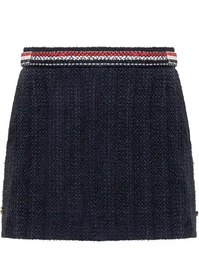 Thom Browne Side Tab Skirt In Black