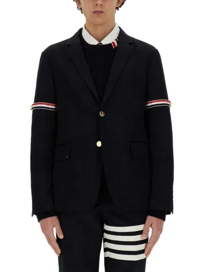 Thom Browne Single-breasted Jacket In Blue