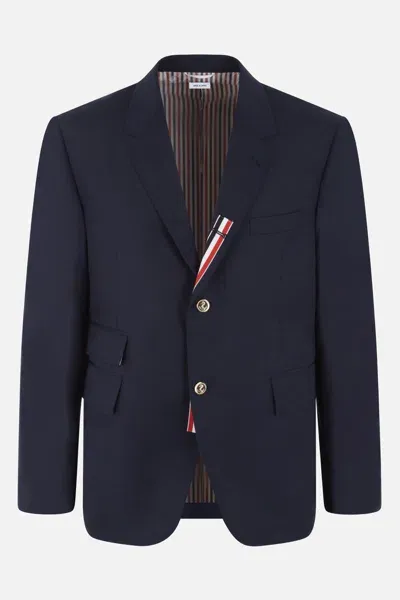 Thom Browne Single-breasted Jacket In Blue