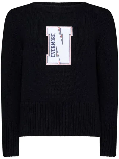 Thom Browne Slogan-print Sweater In 黑色