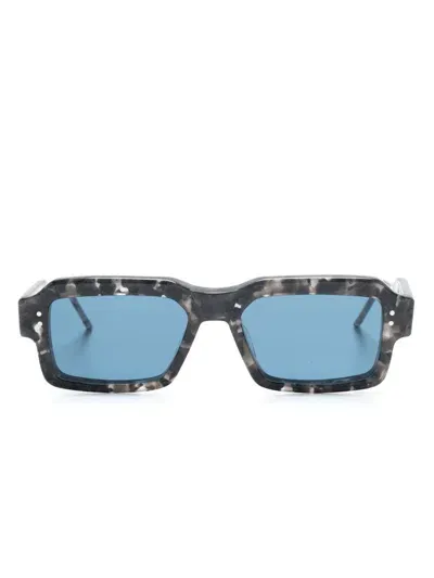 Thom Browne Square-frame Sunglasses In Blue