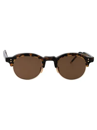 Thom Browne Sunglasses In Tokyo Tortoise & Gold