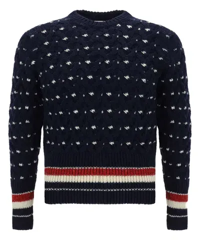 Thom Browne Sweater In Blue