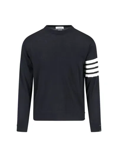 Thom Browne 4 Bar Sweater In Black