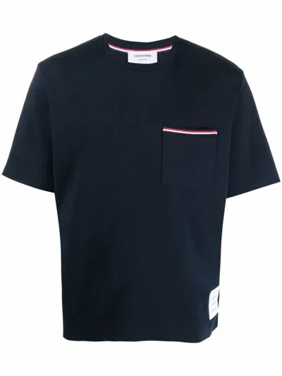 Thom Browne T-shirts And Polos Blue