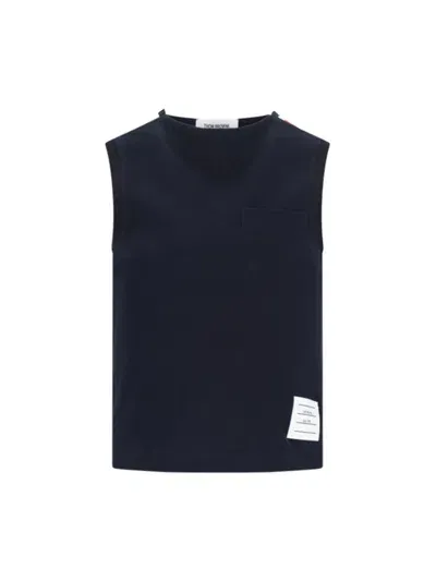 Thom Browne T-shirts And Polos In Blue