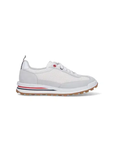 Thom Browne Tech Runner Sneakers In White