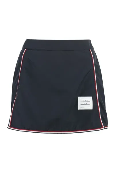 Thom Browne Technical Fabric Mini-skirt In Blue