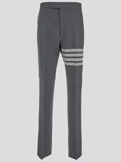 Thom Browne '4-bar' Trousers In Medgrey