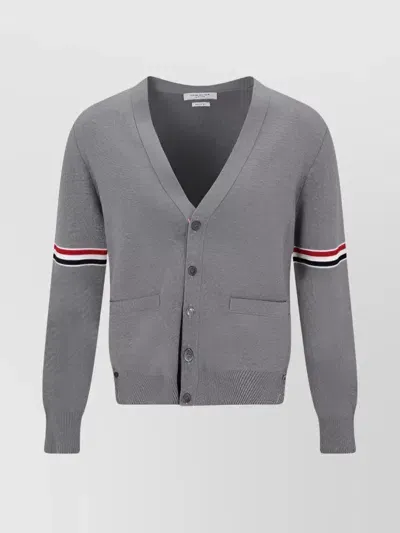 Thom Browne Cardigan In Grey