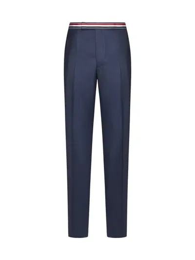 Thom Browne Trousers In Deep Blue