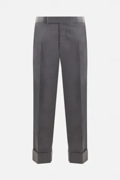 Thom Browne Trousers In Medium Grey