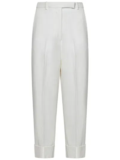 Thom Browne Trousers In White