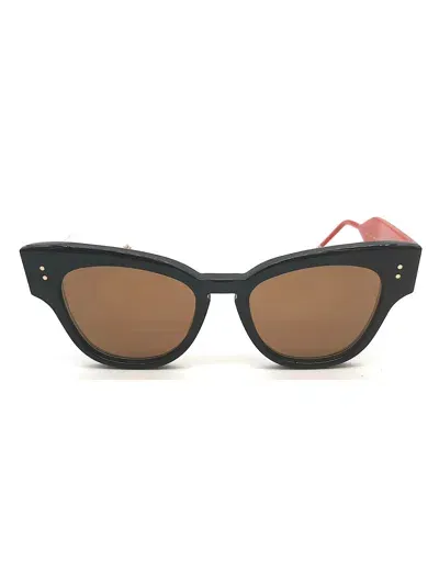 Thom Browne Ues925a/g0002 Sunglasses In Navy With Red And Whi