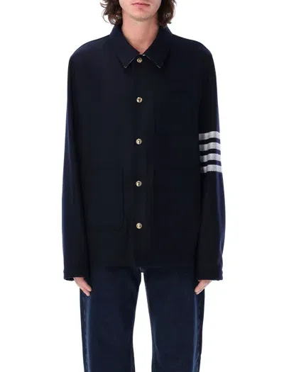 Thom Browne Utility Patch Pocket Jacket In Black