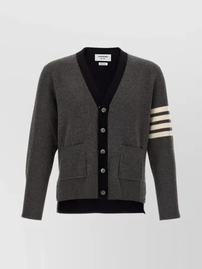 Thom Browne 4-bar Stripes Intarsia-knit Cardigan In Multicolor