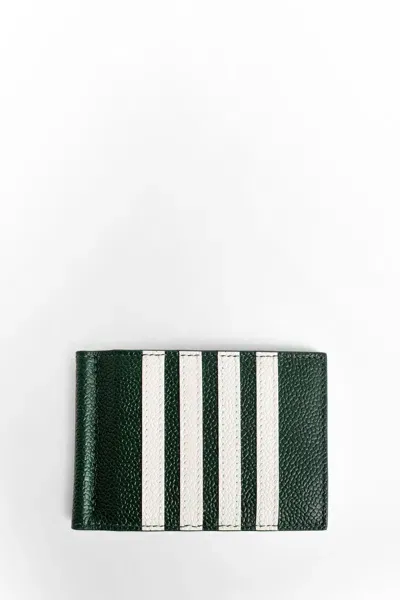 Thom Browne Man Green Wallets & Cardholders