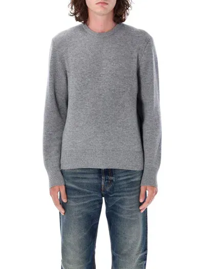 Thom Browne Washed Pique Stitch Pullover In Grey