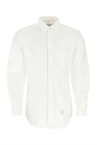 Thom Browne White Cotton Shirt In 100