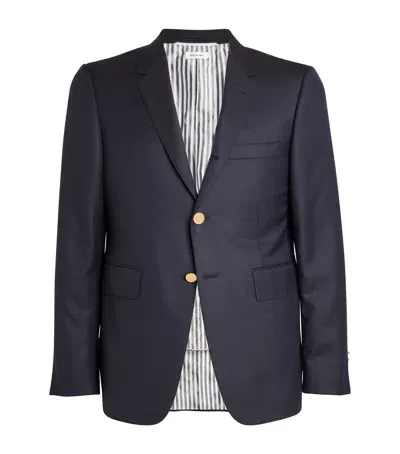 Thom Browne Wool Blazer In Navy