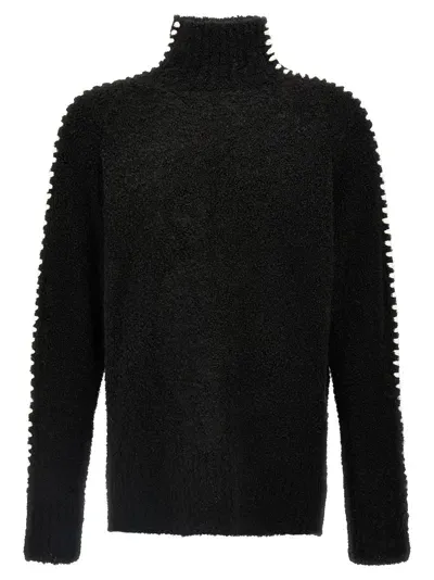 Thom Krom Plain Stitching Sweater Sweater, Cardigans White/black In Black&white